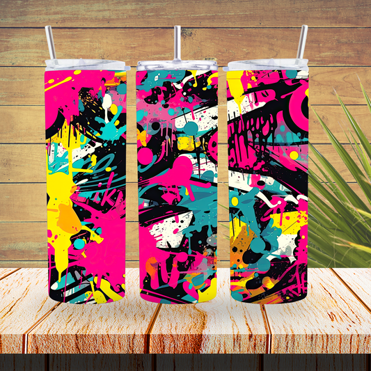 Ready to Use - Sublimation or Vinyl Tumbler Wraps  - 90's - TW100600