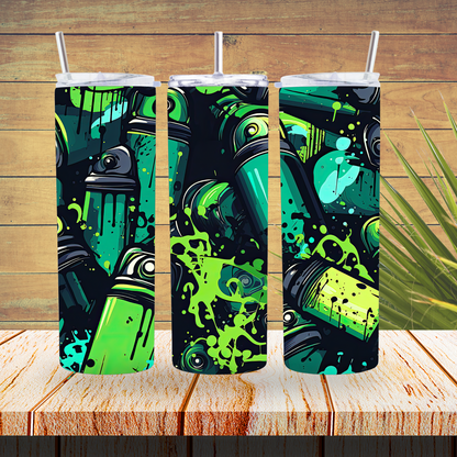 Ready to Use - Sublimation or Vinyl Tumbler Wraps  - Graffiti - TW100601