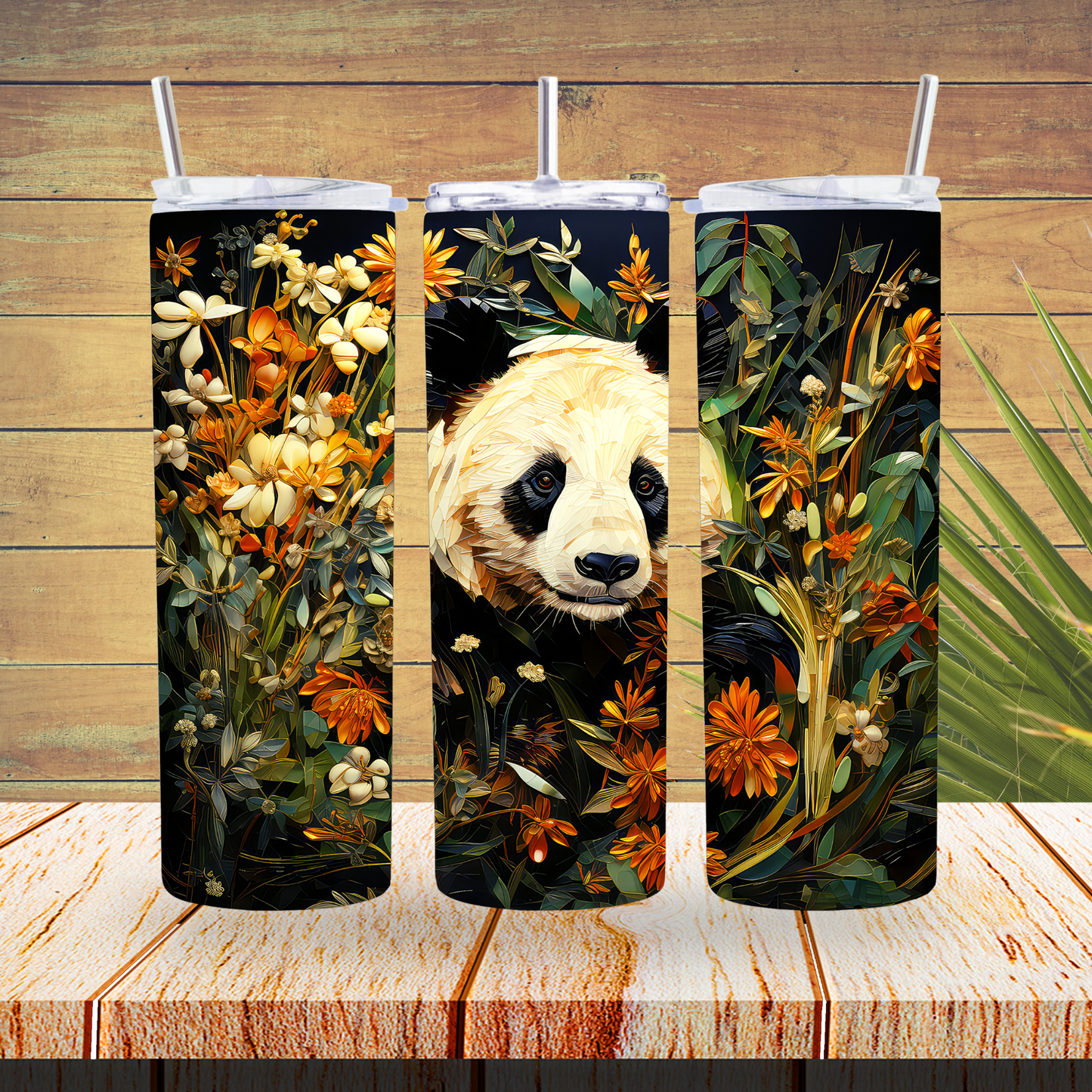 Vinyl Tumbler Wraps  - Panda - TW100616