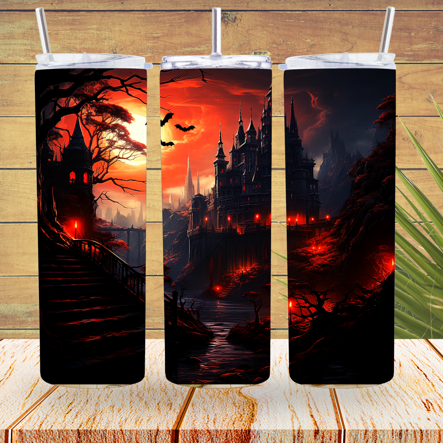 Ready to Use - Tumbler Wraps - Vinyl or Sublimation - Halloween - TW100827