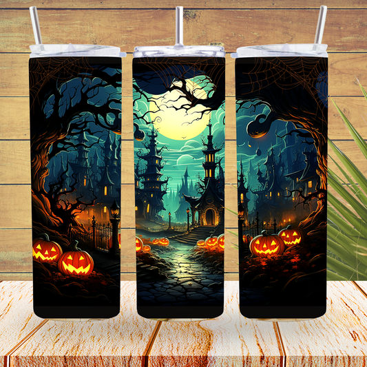 Ready to Use - Tumbler Wraps - Vinyl or Sublimation - Halloween - TW100835