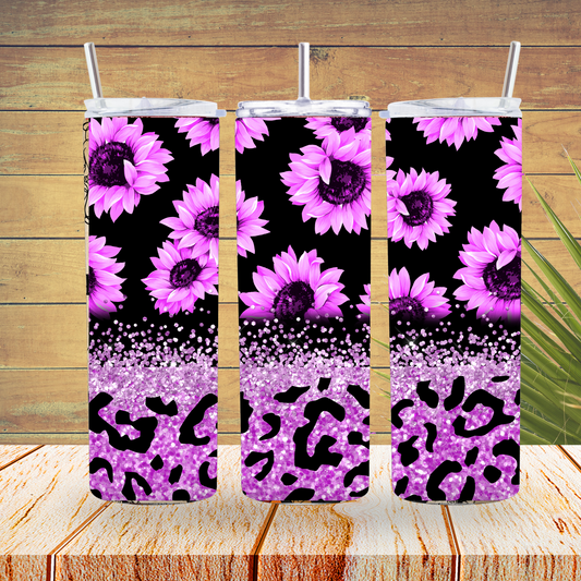 Ready to Use - Sublimation or Vinyl Tumbler Wraps  - Flowers - TW100210