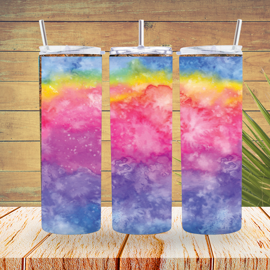 Ready to Use - Sublimation or Vinyl Tumbler Wraps  - Alcohol Ink - TW100223