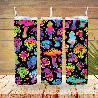 Vinyl Tumbler Wraps  - Mushrooms - TW100241