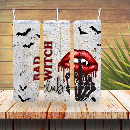 Ready to Use - Sublimation or Vinyl Tumbler Wraps  - Bad Witch Club - TW100259