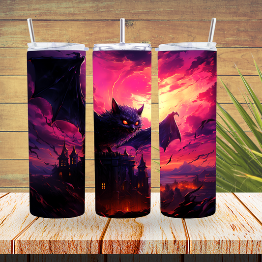 Ready to Use - Sublimation or Vinyl Tumbler Wraps  - Bats - TW100266