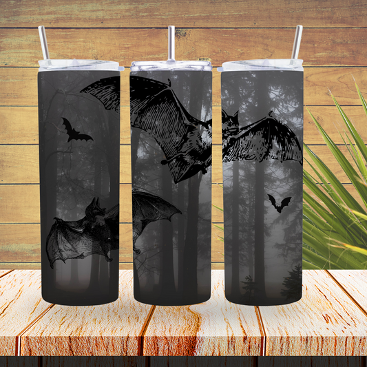 Ready to Use - Sublimation or Vinyl Tumbler Wraps  - Bats - TW100267