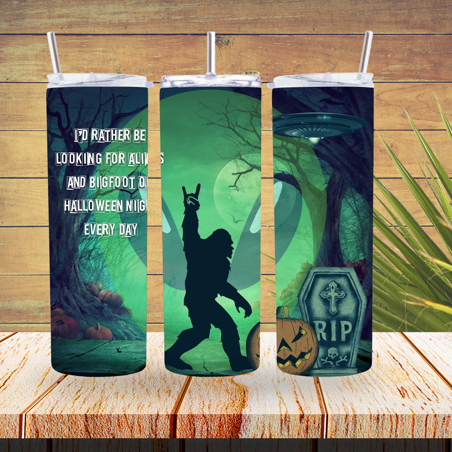 Ready to Use - Sublimation or Vinyl Tumbler Wraps  - Big Foot - TW100273