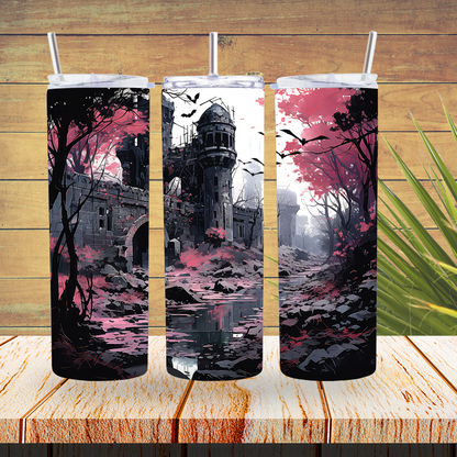 Vinyl Tumbler Wraps  - Haunted House - TW100307