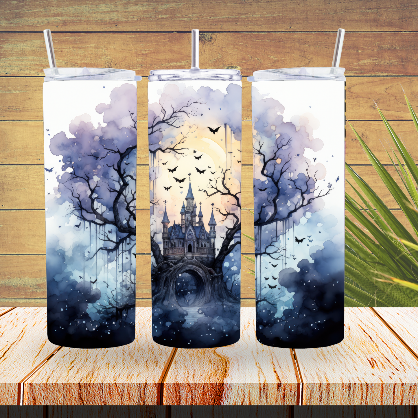 Vinyl Tumbler Wraps  - Haunted House - TW100328