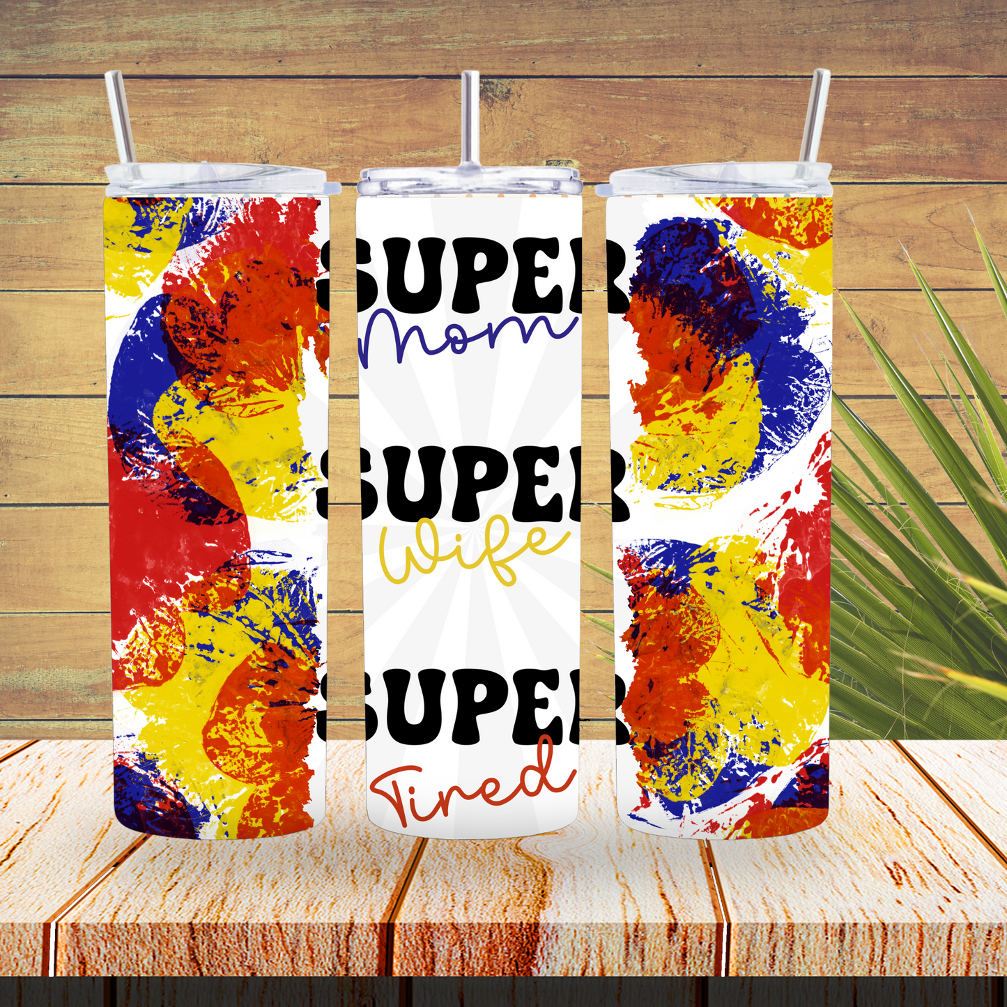 Vinyl Tumbler Wraps  - Super Mom - TW100337