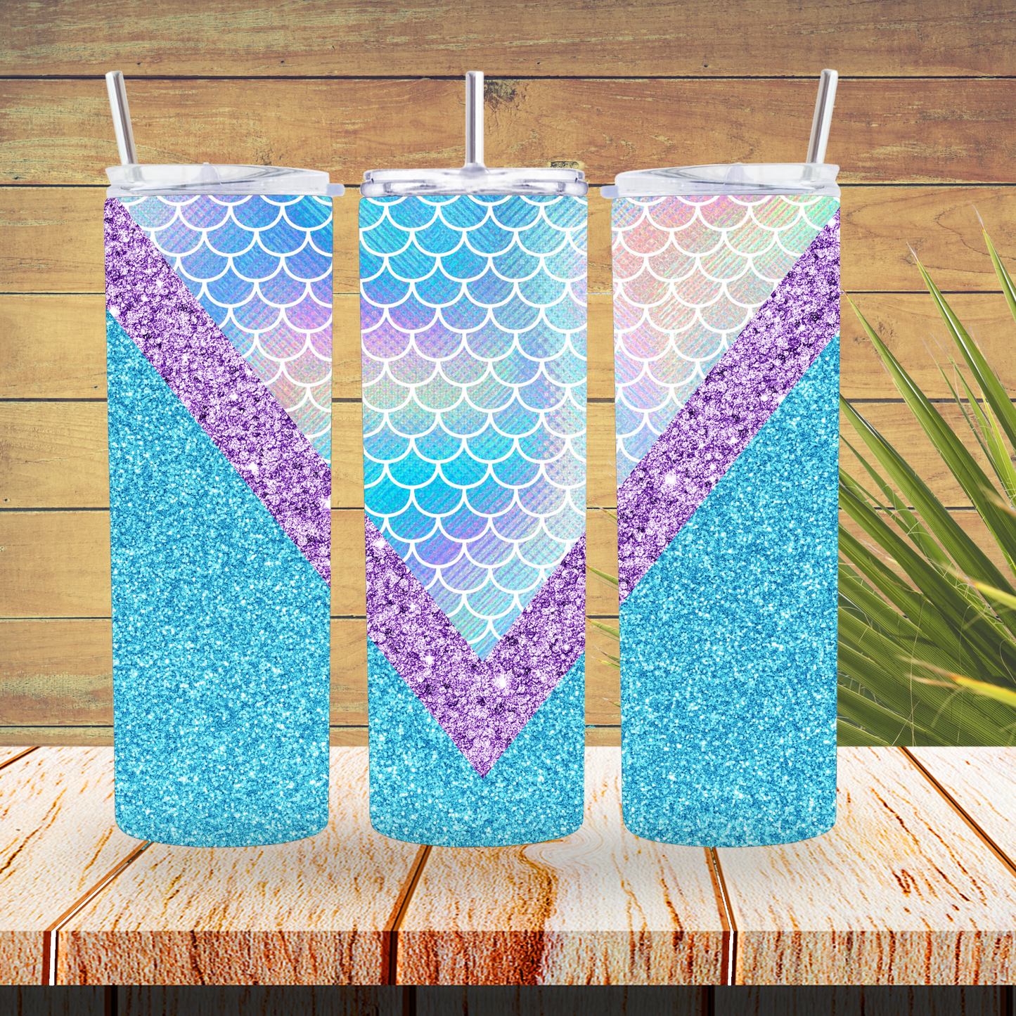 Vinyl Tumbler Wraps  - Mermaid V Split- TW100389