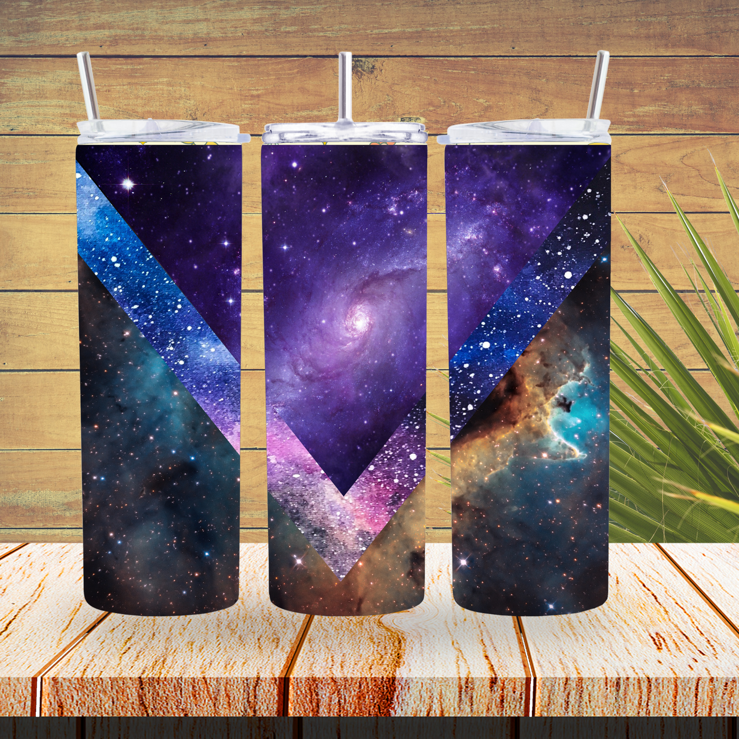 Ready to Use - Sublimation or Vinyl Tumbler Wraps  - Galaxy V Split- TW100407