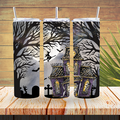 Vinyl Tumbler Wraps  - Haunted House - TW100411