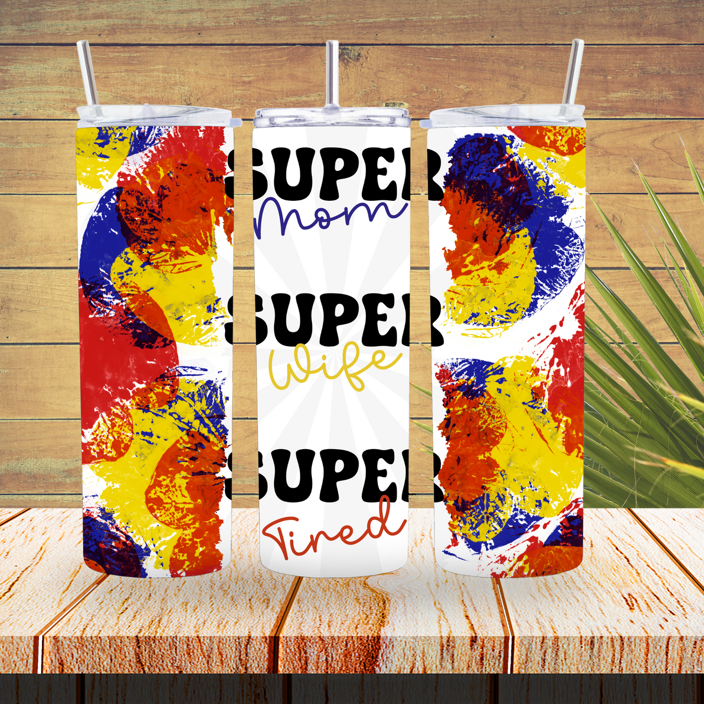 Vinyl Tumbler Wraps  - Super Mom - TW100414