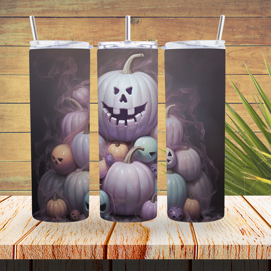 Vinyl Tumbler Wraps  - Halloween Pumpkin - TW100419