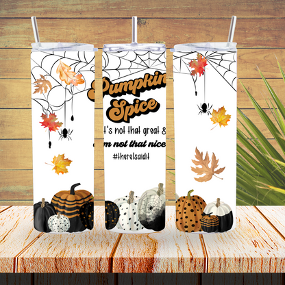 Vinyl Tumbler Wraps  - Pumpkin Spice - TW100423