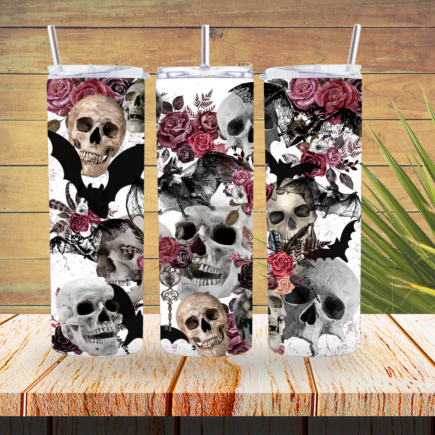 Vinyl Tumbler Wraps  - Skulls - TW100426