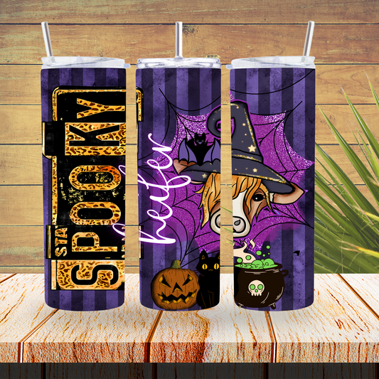 Vinyl Tumbler Wraps  - Spookie Heifer - TW100434