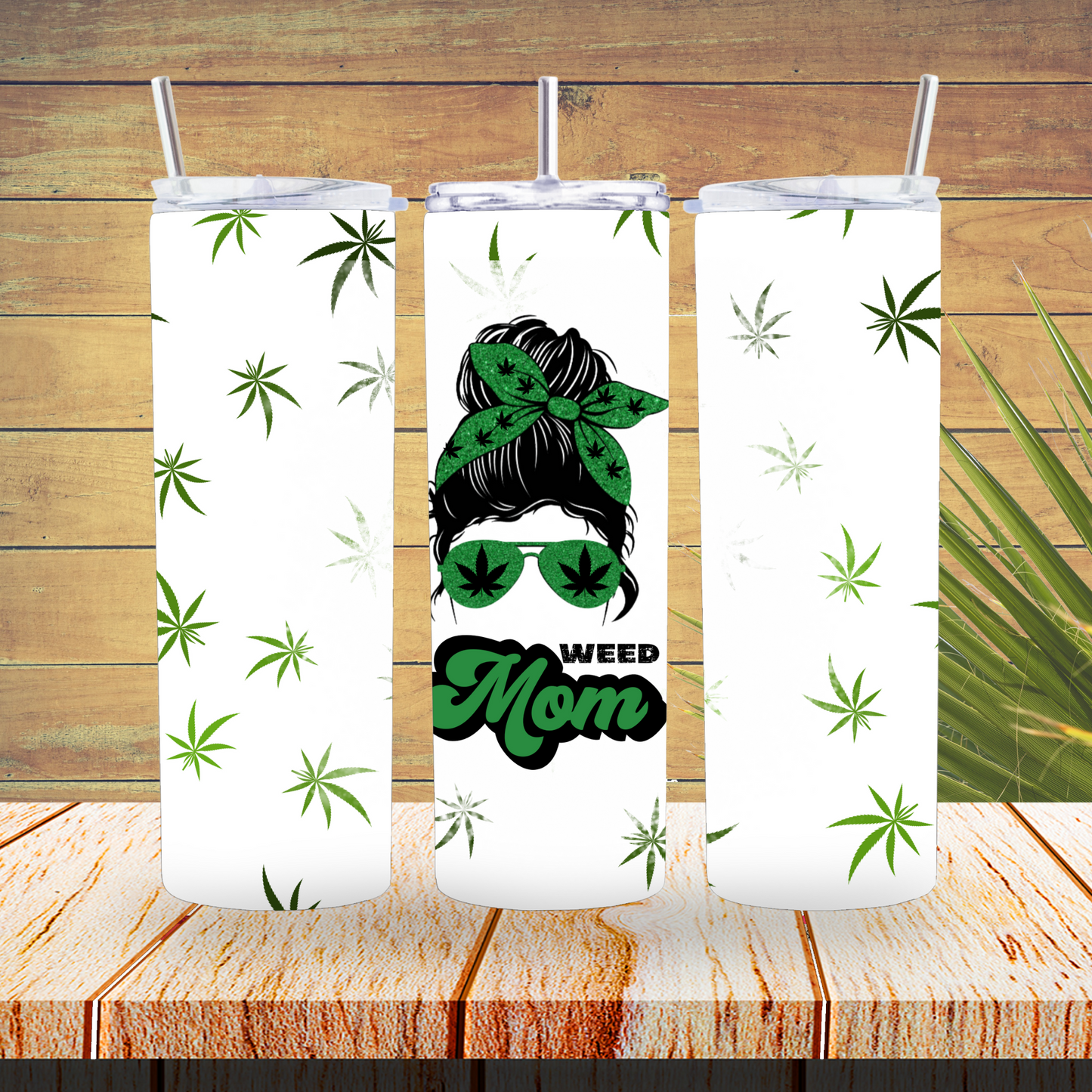 Vinyl Tumbler Wraps  - Weed Mom - TW100508