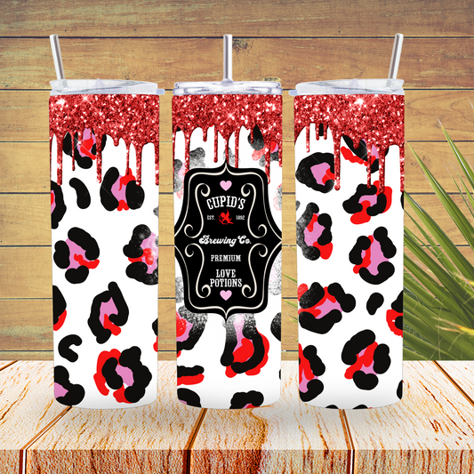 Ready to Use - Tumbler Wraps - Vinyl or Sublimation - Cupid Brewing - TW100684