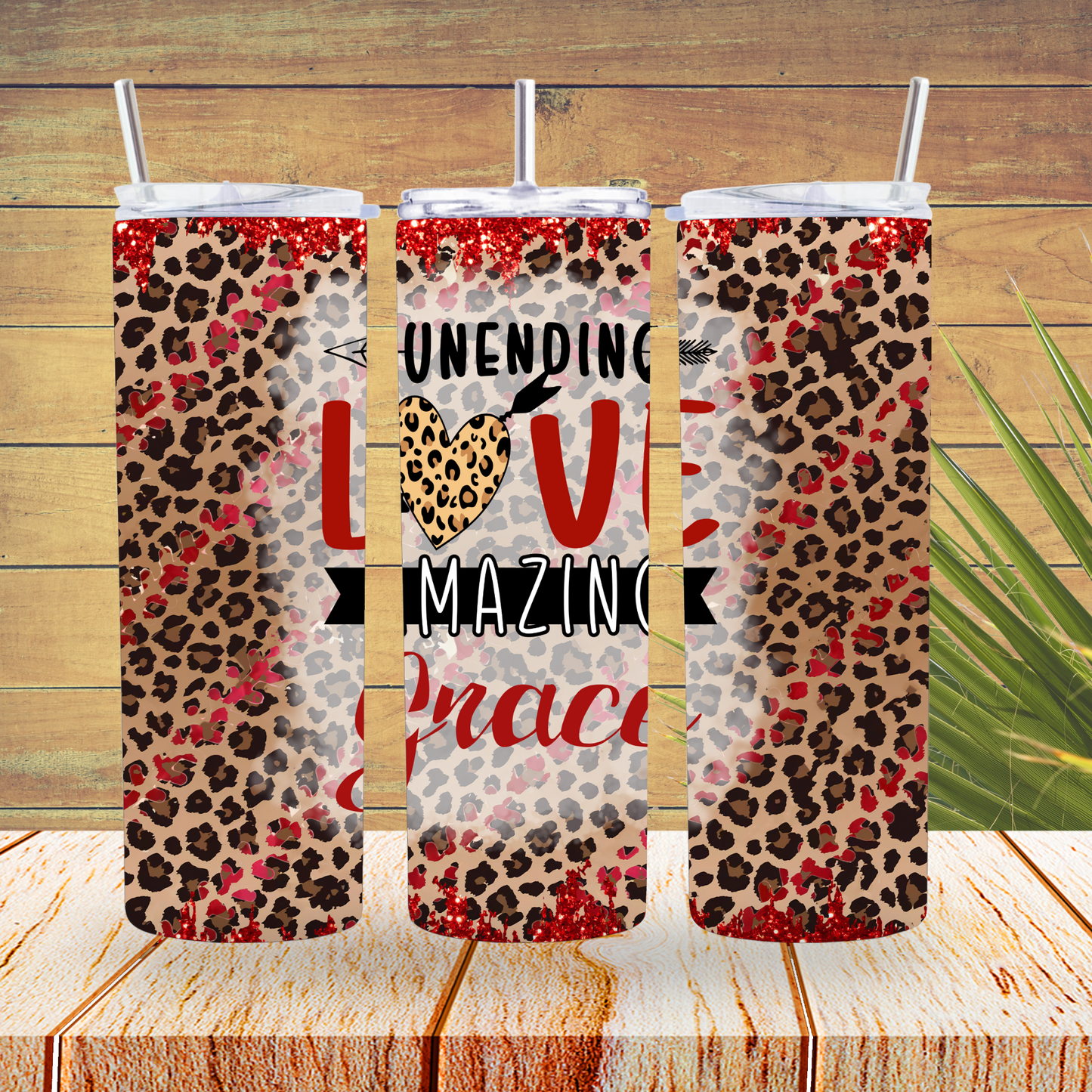 Ready to Use - Tumbler Wraps - Vinyl or Sublimation - Unending Love - TW100683