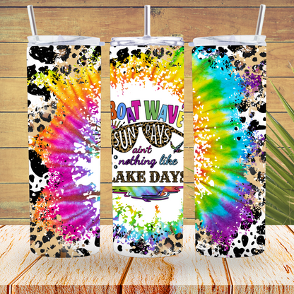 Ready to Use - Tumbler Wraps - Vinyl or Sublimation - Lake Days - TW100802