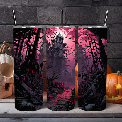 Ready to Use - Tumbler Wraps - Vinyl or Sublimation - Halloween - TW100855