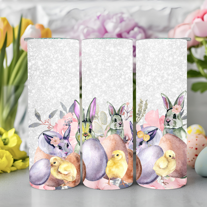 Ready to Use - Tumbler Wraps - Vinyl or Sublimation - Easter Animals - TW100952