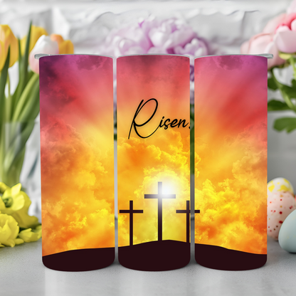 Ready to Use - Tumbler Wraps - Vinyl or Sublimation - Risen - TW100954