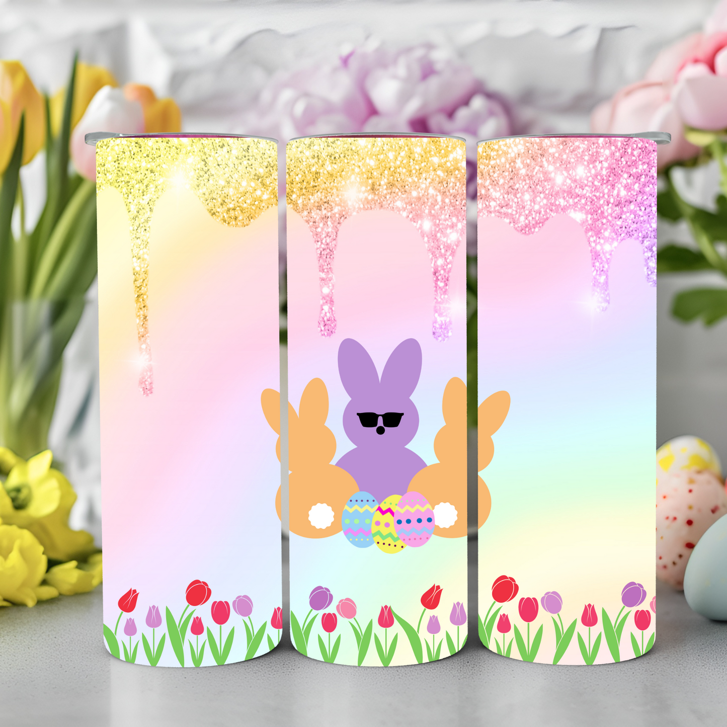 Ready to Use - Tumbler Wraps - Vinyl or Sublimation - Peeps - TW100956