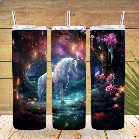 Ready to Use - Tumbler Wraps - Vinyl or Sublimation - Unicorn - TW100719