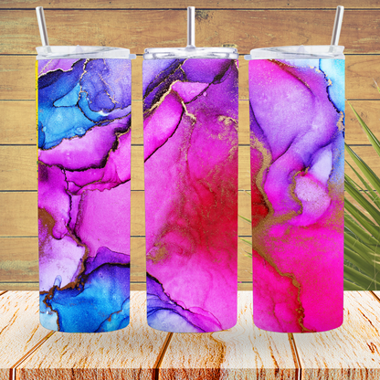 Ready to Use - Tumbler Wraps - Vinyl or Sublimation - Marble - TW100978