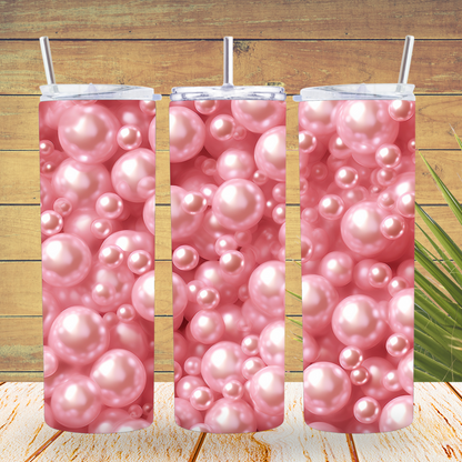 Ready to Use - Tumbler Wraps - Vinyl or Sublimation - Pretty Pink - TW100734