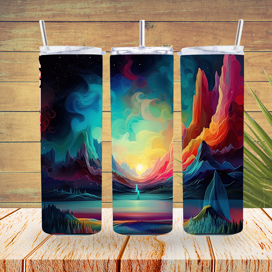 Ready to Use - Sublimation or Vinyl - Tumbler Wraps  - Landscape - TW100145