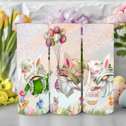 Ready to Use - Tumbler Wraps - Vinyl or Sublimation - Easter gnome- TW100940