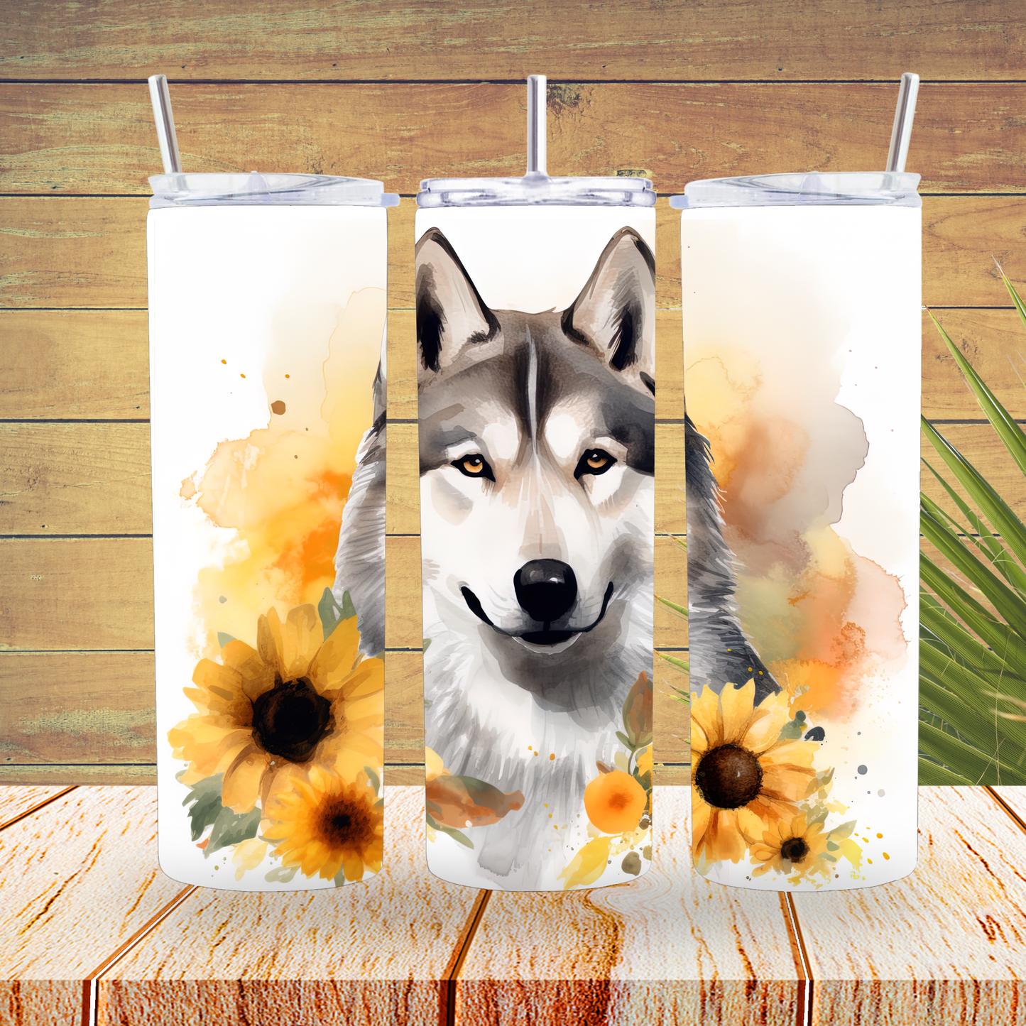 Ready to Use - Sublimation or Vinyl - Tumbler Wraps  - Husky - TW100108