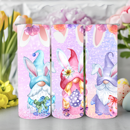 Ready to Use - Tumbler Wraps - Vinyl or Sublimation - Easter gnome- TW100941