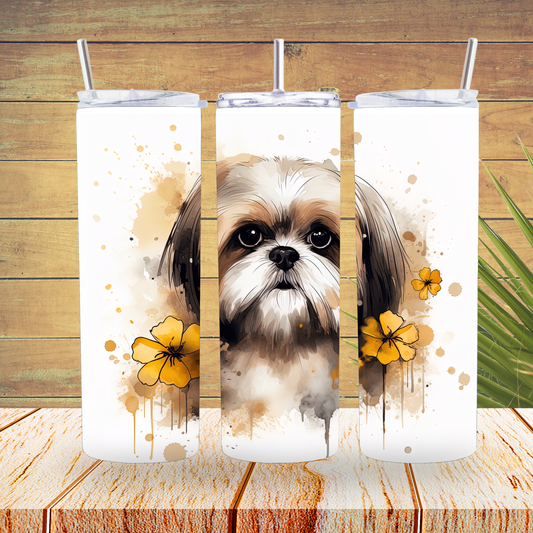 Ready to Use - Sublimation or Vinyl - Tumbler Wraps  - Doggy - TW100106