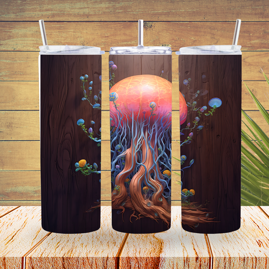 Ready to Use - Sublimation or Vinyl - Tumbler Wraps  -  Jellyfish- TW100160