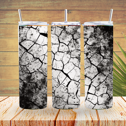 Ready to Use - Sublimation or Vinyl - Tumbler Wraps  - Grunge Black - TW100173