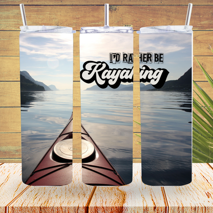 Ready to Use - Tumbler Wraps - Vinyl or Sublimation - Kayaking - TW100801