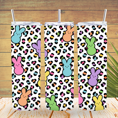 Ready to Use - Tumbler Wraps - Vinyl or Sublimation - Bunny Peep - TW100703