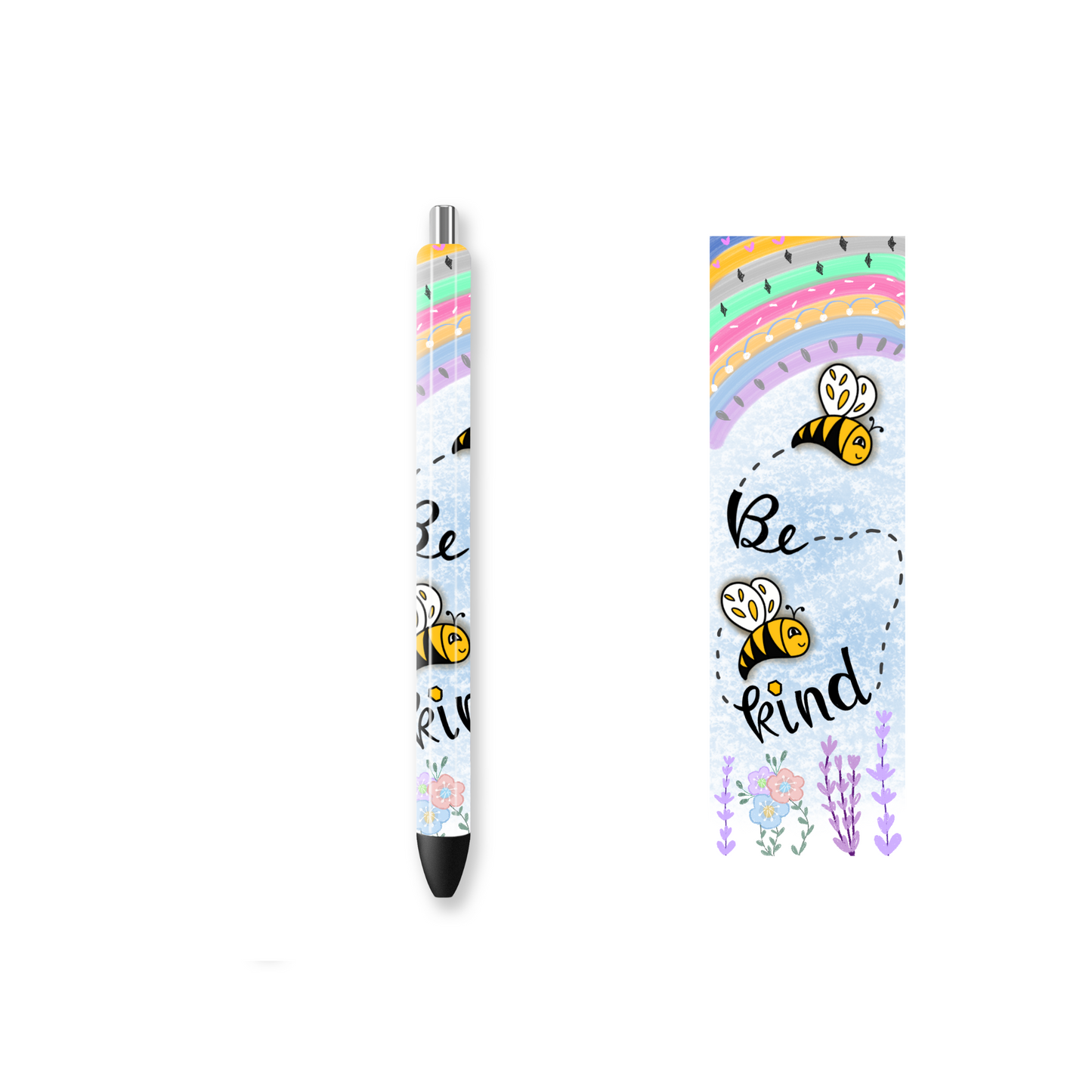 Pen Wrap Vinyl Prints - Be Kind - P100016 - Cutey K Blanks