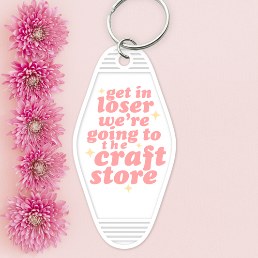 UV DTF Motel Keychain - Craft Store- UVDTFKEY019