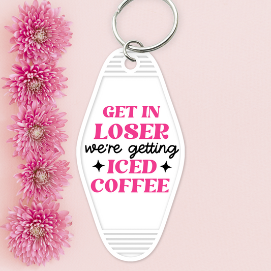 UV DTF Motel Keychain - Iced Coffee - UVDTFKEY018