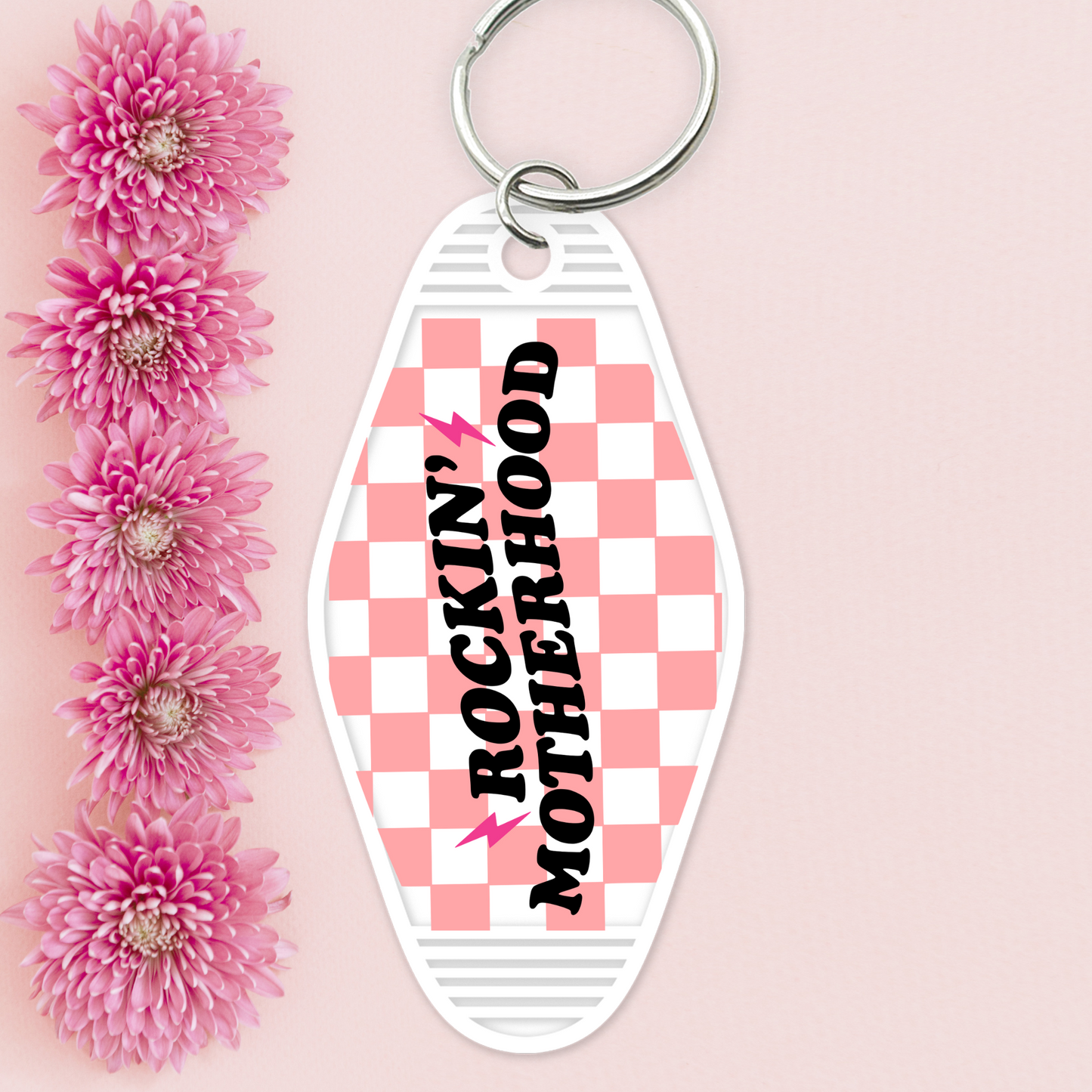 UV DTF Motel Keychain - Rockin MotherHood - UVDTFKEY034