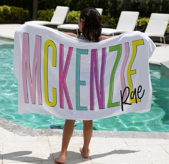 PRE-ORDER, CLOSING 13 September: Personalized Towels