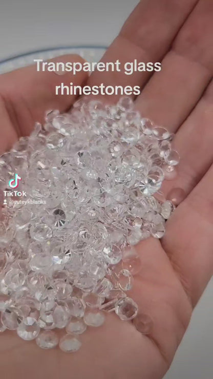 Medium Siam Glass Flatback Rhinestones | Craft rhinestones | Bling 3MM-SS12 | 4MM-SS16 |5MM-SS20 | DIY, Nail Art, Tumbler | 1440 per bag