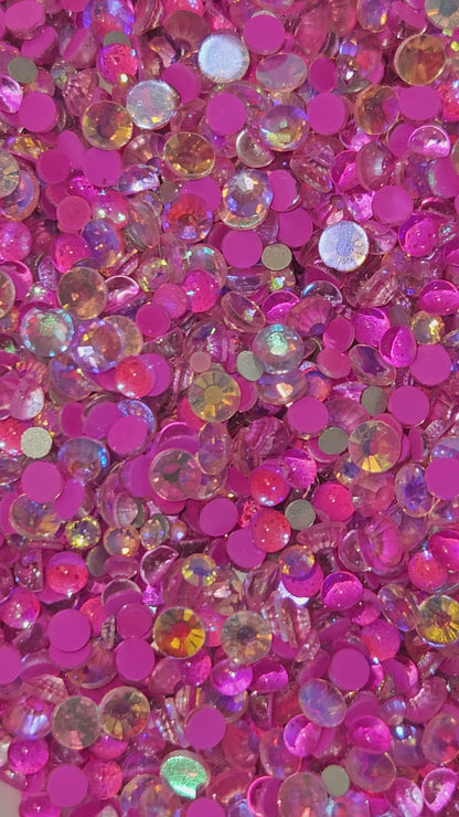 Glass Flatback Rhinestones:  Barbie's Dream House Mix